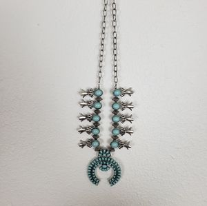 Western squash blossom necklace